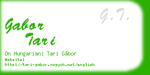 gabor tari business card