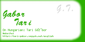 gabor tari business card